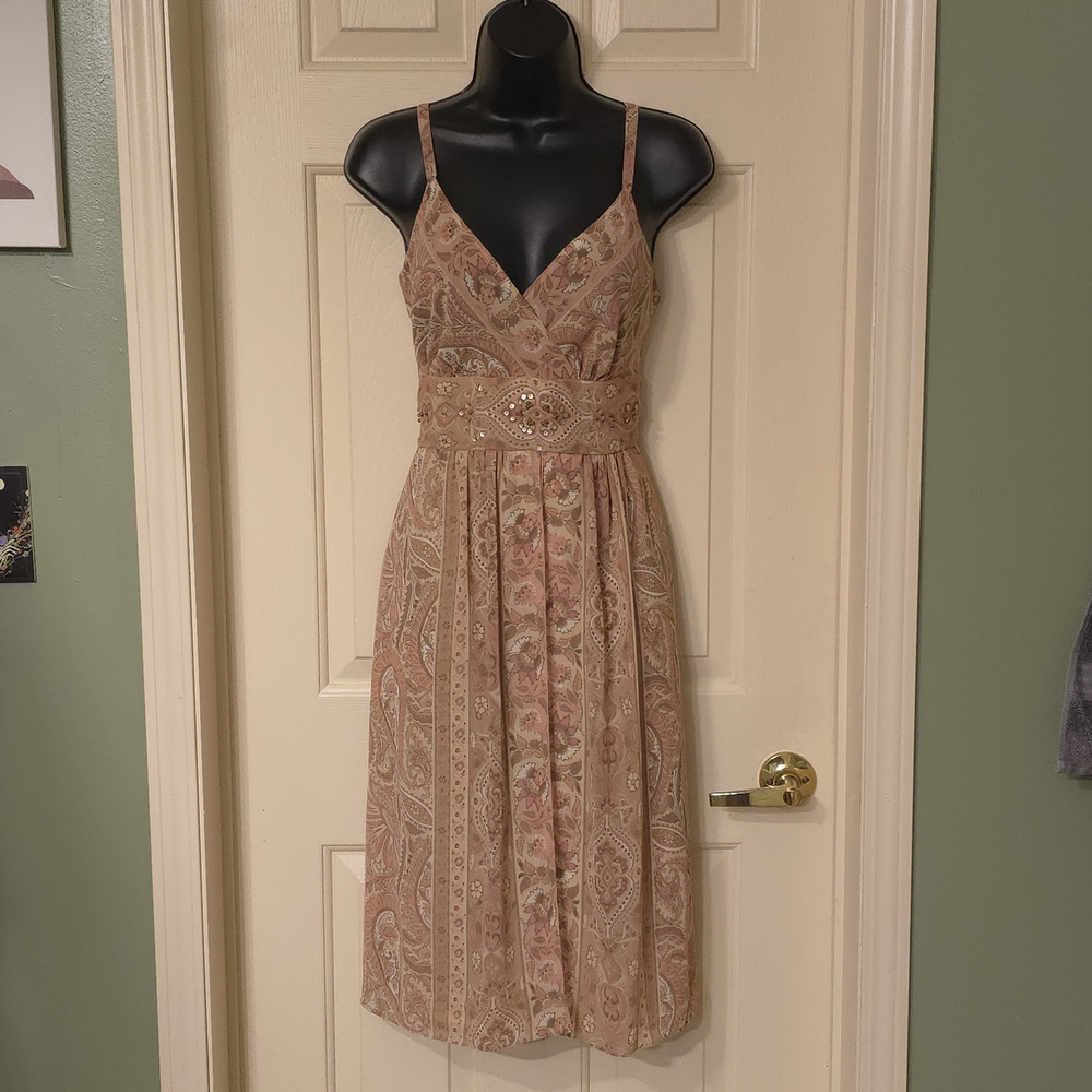Bandolino Paisley Blush Midi Dress